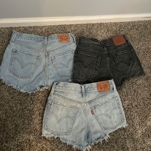 Levi’s Denim shorts and jeans bundle size 24